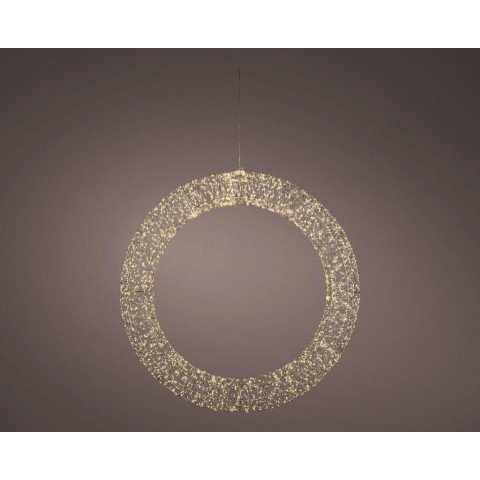 GHIRLANDA MICROLED METALLO LUCE CALDA D.116